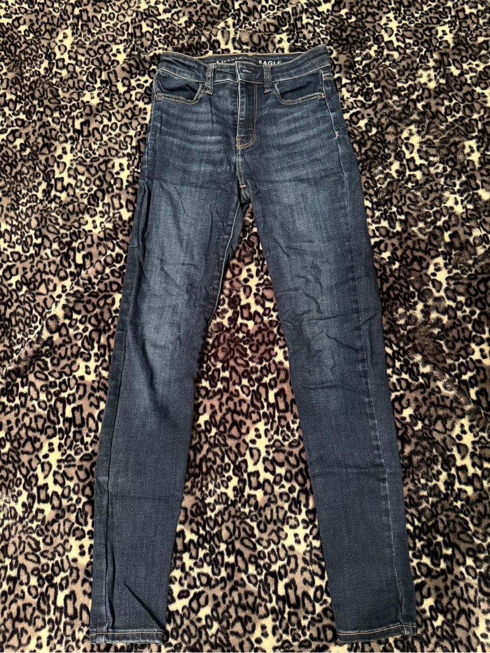 American Eagle Outfitters Indigo High-Rise Skinny Jeans